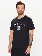 Koszulki męskie - New Balance T-Shirt MT31904 Czarny Relaxed Fit - miniaturka - grafika 1