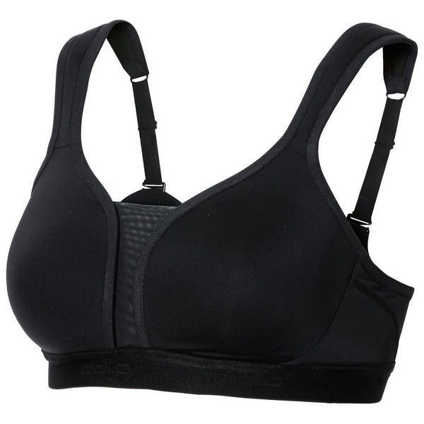 Odlo, Biustonosz, Sports Bra Paddes high nos 13071D/15000, czarny, rozmiar 80