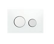 Przyciski spłukujące - TECE Przycisk spłukujący ze szkła do WC loop 9240660 szkło białe, przyciski - miniaturka - grafika 1