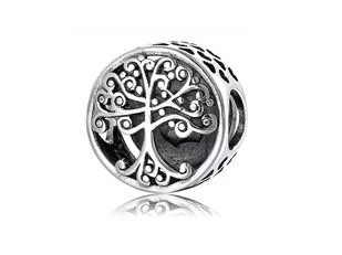 Pandora Valerio.pl Rodowany srebrny charms drzewo życia tree of life srebro 925 B-51 B-51 - Charmsy - miniaturka - grafika 1