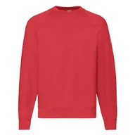 Bluzy męskie - Bluza męska Raglan Sweat Fruit of the Loom - Czerwony XL - miniaturka - grafika 1