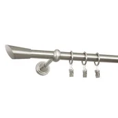 Karnisze - Karnisz pojedynczy 19 mm Skorpio 160 cm srebrny Bojanek - miniaturka - grafika 1