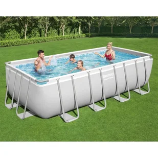 Bestway Lumarko Basen Power Steel z zestawem, prostokątny, 488x244x122 cm 92824 VidaXL - Baseny ogrodowe - miniaturka - grafika 12