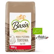 Mąka - Basia Ekologiczna z Polski Mąka pszenna tortowa typ 450 900 g - miniaturka - grafika 1
