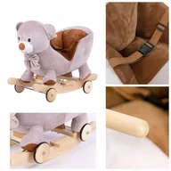 Skoczki dla dzieci - 2w1 MIŚ NA BIEGUNACH | JEŹDZIK | KONIK NA BIEGUNACH | BUJACZEK | FOTEL BUJANY | ZABAWKA INTERAKTYWNA | CHODZIK | PREZENT ROCZEK |PIERWSZE URODZINY - miniaturka - grafika 1