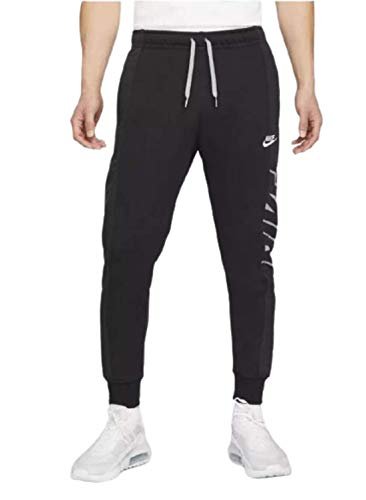Nike Męskie spodnie dresowe Nike Sportswear Noir/Noir/Gris Particule/Blanc S