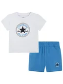 Kaftaniki dla niemowląt - Converse 2-częściowy zestaw w kolorze biało-niebieskim - miniaturka - grafika 1