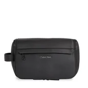 Kosmetyczki, organizery i kuferki - Kosmetyczka Calvin Klein Ck Must Washbag W/Hanger K50K511699 Czarny - miniaturka - grafika 1