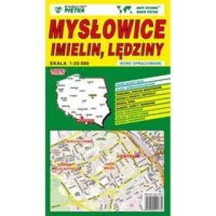 Mysłowice Imielin Lędziny mapa samochodowa 1:20 000 - Wydawnictwo Kartograficzne - Atlasy i mapy - miniaturka - grafika 2