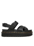 Sandały damskie - Dr. Martens Sandały Voss II DM31558001 Czarny - miniaturka - grafika 1