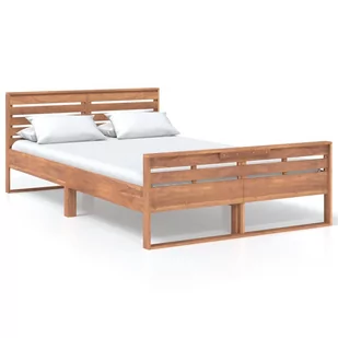 vidaXL Rama łóżka z litego drewna tekowego 120 x 200 cm 326274 - Łóżka - miniaturka - grafika 1