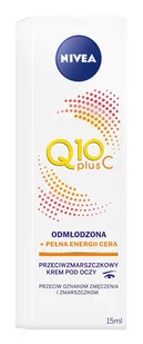 Nivea Q10 Plus C, krem przeciwzmarszczkowy energetyzujący pod oczy, 15 ml - Kosmetyki pod oczy - miniaturka - grafika 1