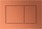 Przyciski spłukujące - Przycisk spłukujący Tece TECEnow - przycisk spłukujący do WC z tworzywa, czerwony brąz metaliczny - miniaturka - grafika 1