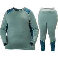 Pozostała odzież narciarska - Helly Hansen Lifa Merino Midweight, plus size komplet damski, cactus - miniaturka - grafika 1