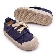 Buty dla dziewczynek - Dziecięce Trampki HI-POLY System Big Star NN374016 Granatowe niebieskie - miniaturka - grafika 1