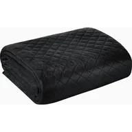Narzuty - Eurofirany B.B. CHOCZYŃSCY SPÓŁKA JAWNA Narzuta 170 x 210 Pikowana Velvet Luiz3 Czarna 1228202 - miniaturka - grafika 1