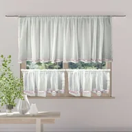 Firany - Komplet firanek enzo Kryształ biały fioletowy - miniaturka - grafika 1