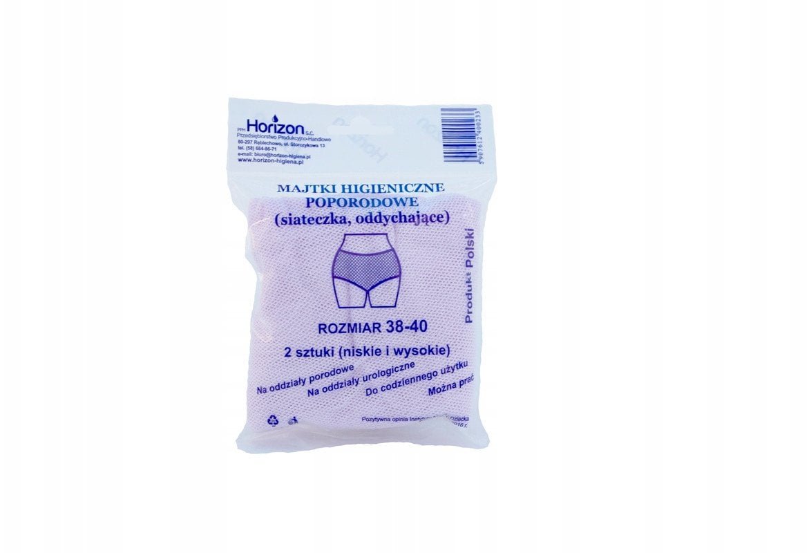 HORIZON-MAJTKI POPORODOWE SIATKA 38-40 A 2SZT