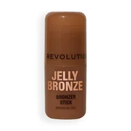 Bronzery i konturowanie twarzy - Makeup Revolution Jelly Bronze Żelowy Bronzer w Sztyfcie Medium Sunset - miniaturka - grafika 1