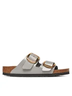 Klapki i japonki damskie - Birkenstock Klapki Arizona Big Buckle Hex 1029391 Szary - miniaturka - grafika 1