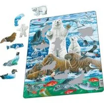 Puzzle Larsen Polar Bear & Walrus (Maxi) Tactic - Puzzle - miniaturka - grafika 1