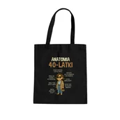 Torby i wózki na zakupy - Anatomia 40-latki - torba na prezent na 40 urodziny - miniaturka - grafika 1
