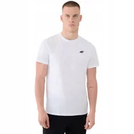 Koszulki męskie - Koszulka męska 4F M2256 biała 4FWMM00TTSHM2256 10S XXL - miniaturka - grafika 1