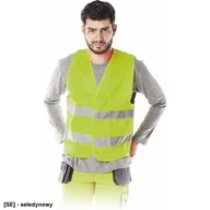 Odzież robocza - KAMIZELKA OSTRZEGAWCZA REIS KOS-5; ŻÓŁTY (M) - miniaturka - grafika 1