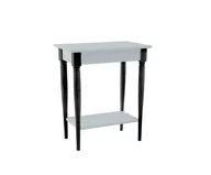 Konsole i sekretarzyki - Stolik Typu Konsola MAMO 65x35cm Jasnoszara Czarne Nogi - miniaturka - grafika 1