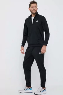 adidas dres męski kolor czarny - Dresy męskie - miniaturka - grafika 1