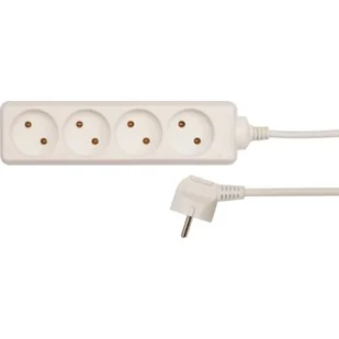 Vorel Przedłużacz elektryczny bez uziemienia 4-gniazda 3m 72490 - Przedłużacze i rozgałęźniki - miniaturka - grafika 1
