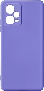 Półsztywne silikonowe etui na telefon Xiaomi Redmi Note 12 5G, Soft Touch - fioletowe - Etui i futerały do telefonów - miniaturka - grafika 1