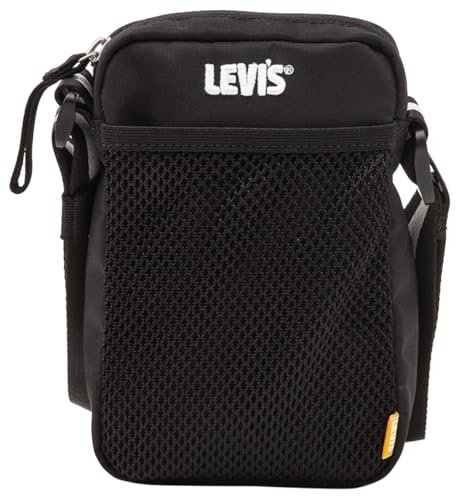 LEVIS FOOTWEAR AND AKCESORIES Gold Tab Mini Crossbody, torba mieszana, jeden rozmiar, Regular Black