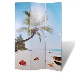 Składany parawan, 120x170 cm, motyw plaży - Parawany - miniaturka - grafika 1