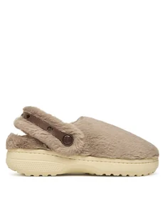 Crocs Kapcie Classic Unfurgettable Clog 211116 Beżowy - Kapcie damskie - miniaturka - grafika 1
