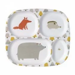 Talerz z przegródkami dla dzieci, Przygoda! Maison Petit Jour - Miseczki i talerzyki dla dzieci - miniaturka - grafika 1