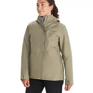 Płaszcze damskie - Marmot Kobiety Wm's Minimalist GORE-TEX Jacket, Wodoodporna kurtka przeciwdeszczowa GORE-TEX, oddychający płaszcz przeciwdeszczowy z kapturem, lekka wiatrówka hardshell na wędrówki, Vetiver, M - miniaturka - grafika 1