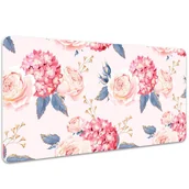 Podkładki na biurko - Podkładka na biurko Kwiat hortensji 100x50 cm - miniaturka - grafika 1