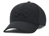 Czapki damskie - Czapka Under Armour męska BLITZING ADJ CAP z daszkiem Czarna - miniaturka - grafika 1