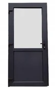 Drzwi wewnętrzne - Drzwi zewnętrzne PCV sklepowe 100/200 antracyt - miniaturka - grafika 1