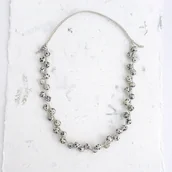 Naszyjniki - Jaspis dalmatyńczyk Naszyjnik bez metalu - miniaturka - grafika 1