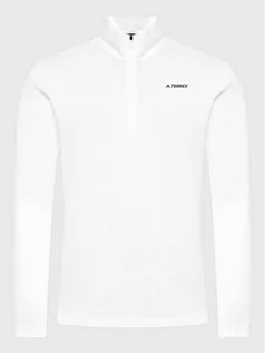 Bluzy sportowe męskie - adidas Bluza techniczna Terrex Everyhike HI3613 Biały Regular Fit - grafika 1