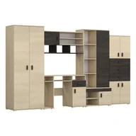 Meblościanki - Meblościanka NELLY Z BIURKIEM Jesion / Dąb Canterbury - miniaturka - grafika 1