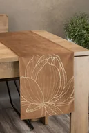 Obrusy i serwetki - Bieżnik 35 x 140 Dekoracyjny Velvet Blink12 Brąz - miniaturka - grafika 1