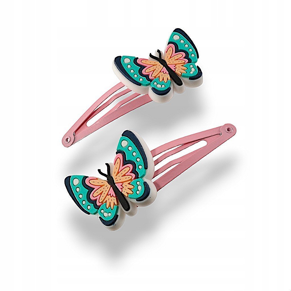 Spinki do włosów Motylki Gumowe Ozdoby