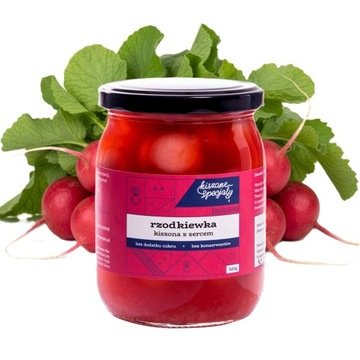 Kiszona Rzodkiewka Czerwona 520g Przetwory Warzywne Kiszone Specjały