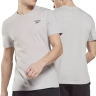 Koszulki męskie - Reebok t-shirt męski szary klasyczny bawełna HG4442 M - miniaturka - grafika 1