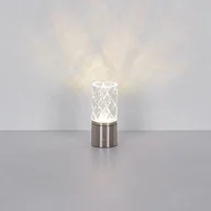 Lampy stojące - Globo Lampa stołowa LED Lunki, kolor nikiel, wysokość 19 cm, CCT - miniaturka - grafika 1