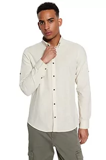 Koszulki męskie - Trendyol Męska koszulka z długim rękawem, z napisem"Lapel Apolent Slim Fit", L - grafika 1