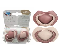 Smoczki uspokajające - CANPOL BABIES SMOCZEK SILIKONOWY SYMETRYCZNY PURE COLOR 18m+ 2 szt - miniaturka - grafika 1